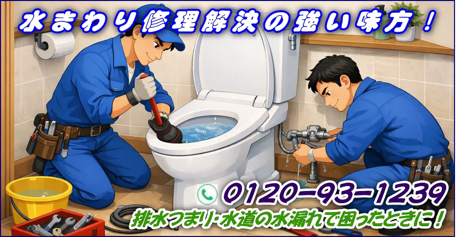 品川区でトイレの故障を修理